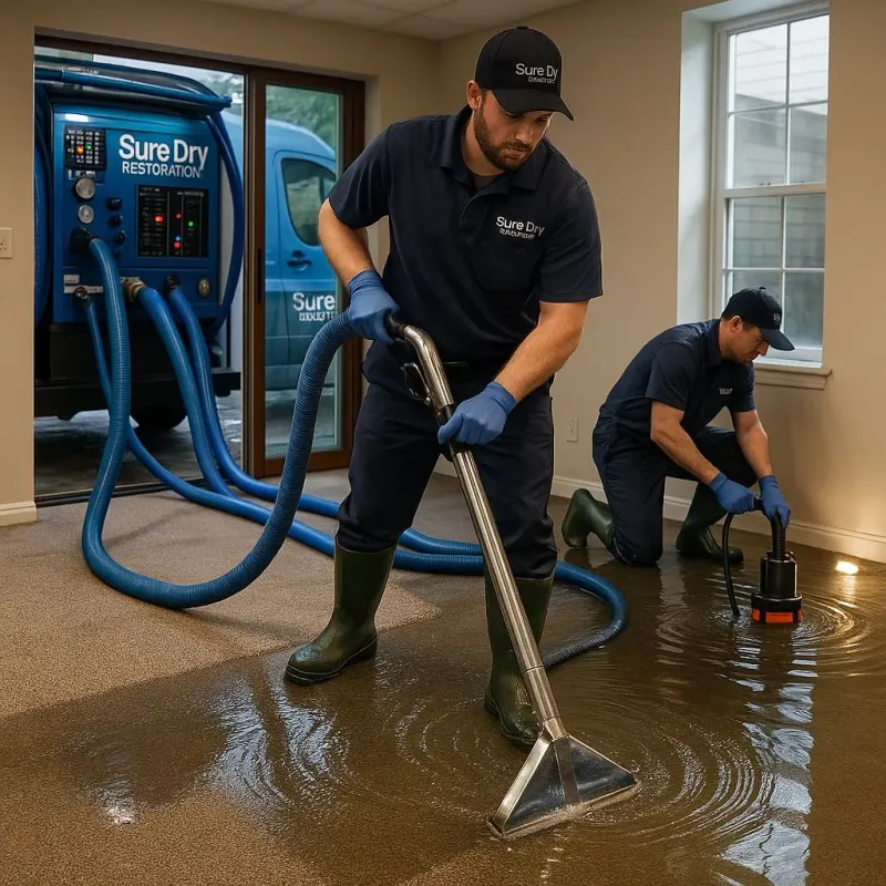 Water Extraction and Removal process in Franklin, TX